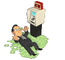 richard laying in money atm.gif
